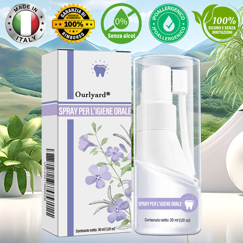 ✅ Prodotto e spedito dall'Italia | Ourlyard® Spray per la Cura Orale con Olio di Chiodi di Garofano (cura completa, trattamento efficace per tutti i problemi orali) 💛💛