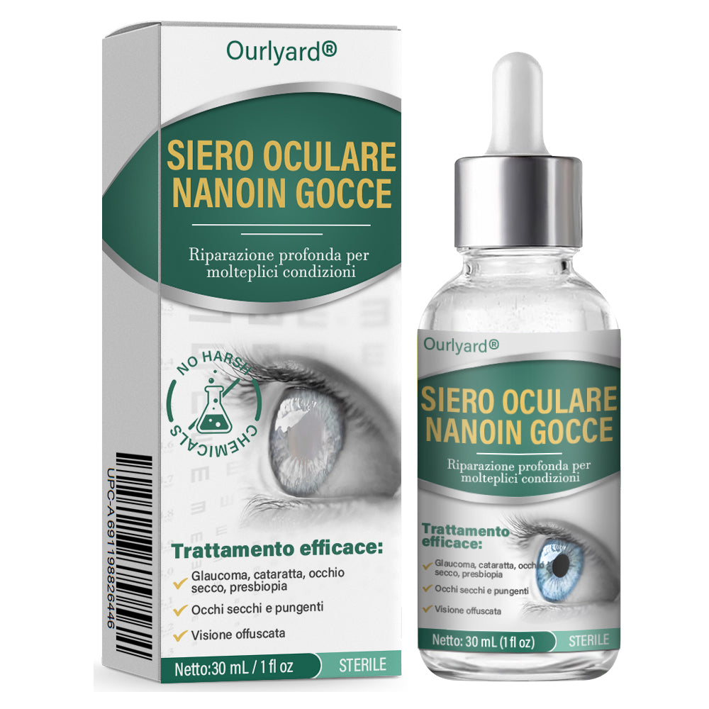 ✅ Ourlyard® Nano Siero per Gocce Oculari 👩⚕️Adatto per presbiopia, sindrome dell’occhio secco, glaucoma e cataratta
