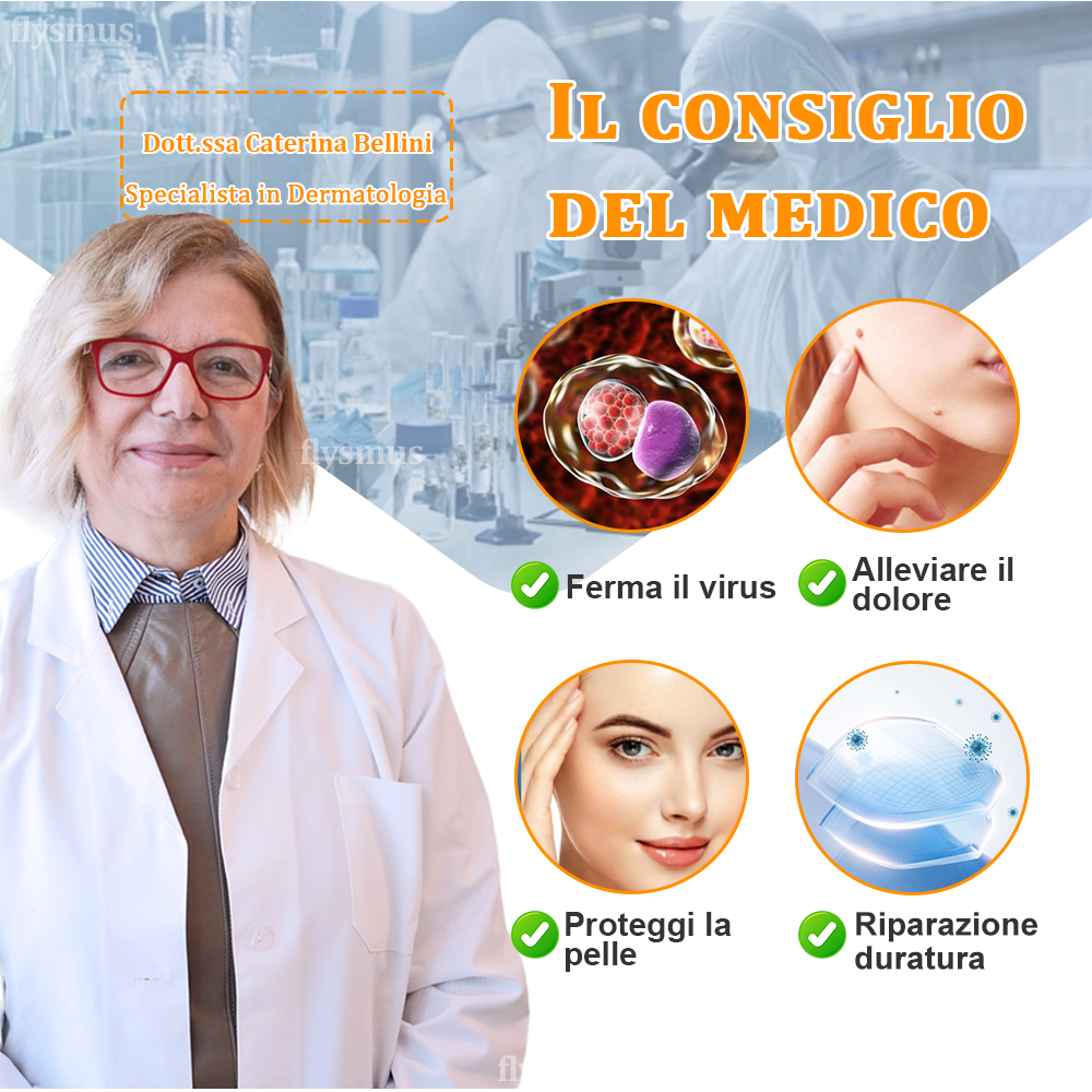 👨⚕️flysmus™ Cura Forte al veleno d'ape, Tratta verruche, escrescenze, infezioni e cicatrici, Leviga la pelle irregolare, Certificato dalla Società Italiana di Dermatologia (SIDeMaST) 🌟