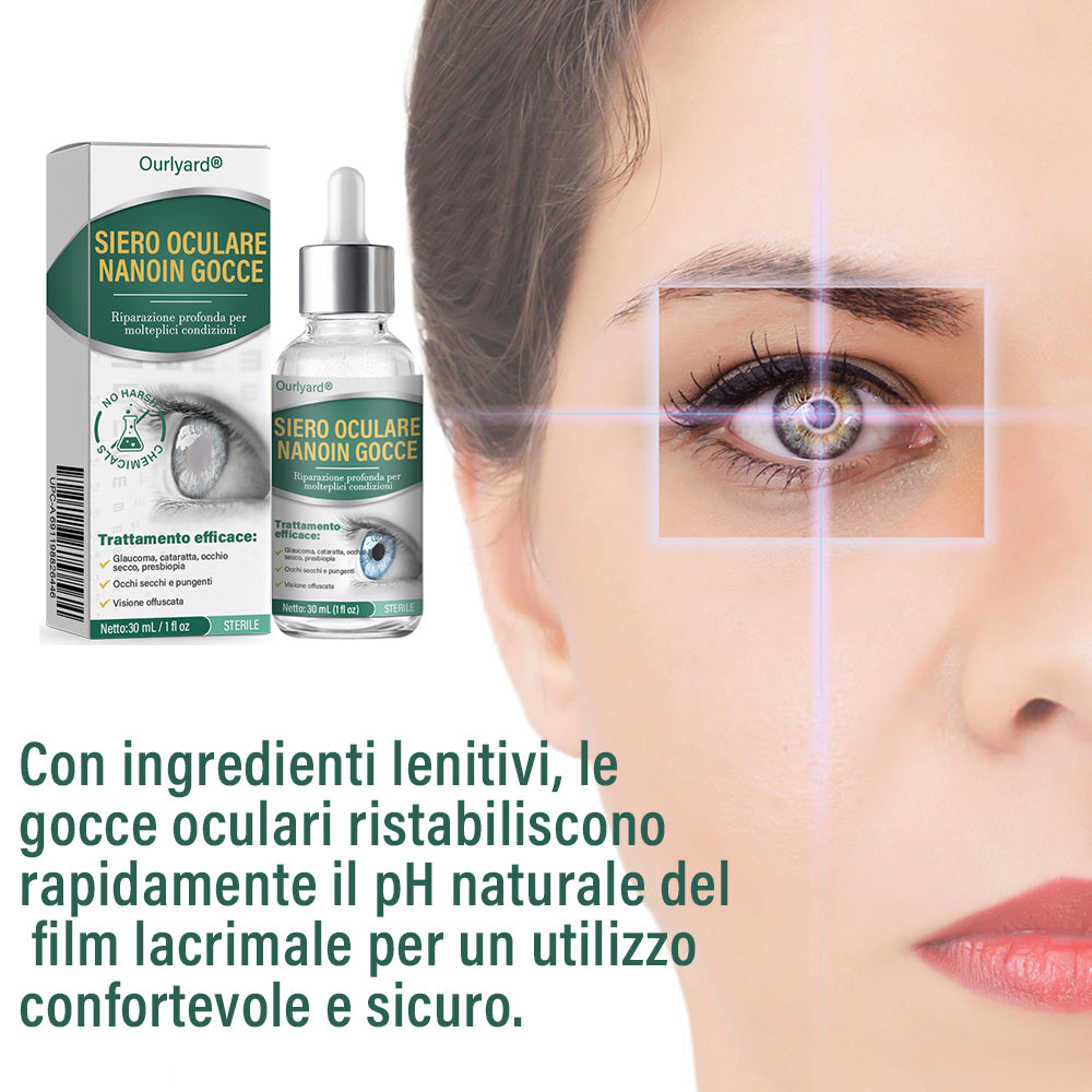 ✅ Ourlyard® Nano Siero per Gocce Oculari 👩⚕️Adatto per presbiopia, sindrome dell’occhio secco, glaucoma e cataratta