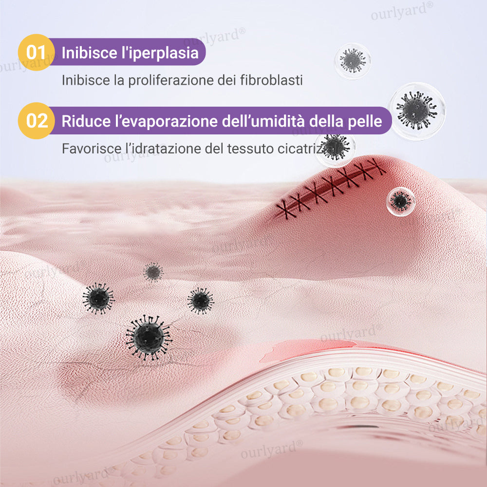 ✅ Negozio Ufficiale | Ourlyard® Nastro Riparatore a Microaghi con Acido Ialuronico🏥(Trattamento di cicatrici vecchie e nuove, riduzione di cicatrici chirurgiche, smagliature, cheloidi, acne, ustioni, verruche, dermatomi e vene varicose)