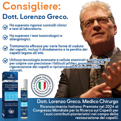 ✅Sviluppato da tricologi: Rolimey® Attiva & Rigenera Cellule Staminali Roll-on – Ferma immediatamente la caduta dei capelli e promuove una vera ricrescita (🔥Fino all'80% di sconto)