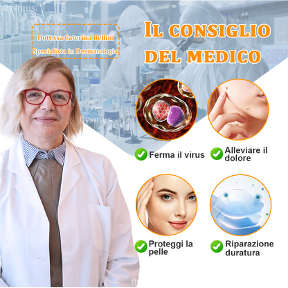 👨‍⚕️flysmus™ Cura Forte al veleno d'ape, Tratta verruche, escrescenze, infezioni e cicatrici, Leviga la pelle irregolare, Certificato dalla Società Italiana di Dermatologia (SIDeMaST) 🌟