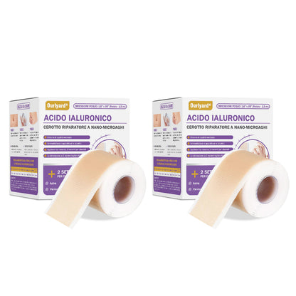✅ Negozio Ufficiale | Ourlyard® Nastro Riparatore a Microaghi con Acido Ialuronico🏥(Trattamento di cicatrici vecchie e nuove, riduzione di cicatrici chirurgiche, smagliature, cheloidi, acne, ustioni, verruche, dermatomi e vene varicose)