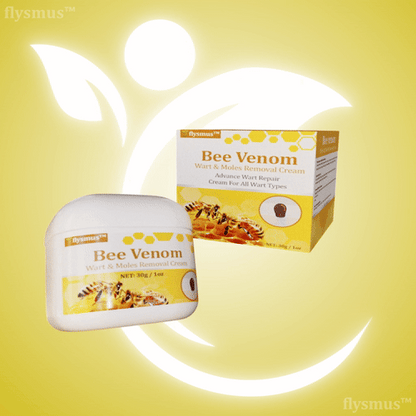 👨‍⚕️flysmus™ Cura Forte al veleno d'ape, Tratta verruche, escrescenze, infezioni e cicatrici, Leviga la pelle irregolare🌟