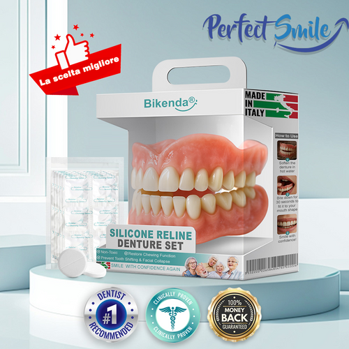 🦷𝗕𝗶𝗸𝗲𝗻𝗱𝗮®  𝗦𝗲𝘁 𝗔𝘃𝗮𝗻𝘇𝗮𝘁𝗼 𝗱𝗶 𝗣𝗿𝗼𝘁𝗲𝘀𝗶 𝗣𝗲𝗿𝘀𝗼𝗻𝗮𝗹𝗶𝘇𝘇𝗮𝘁𝗲 𝗖𝗼𝗺𝗽𝗹𝗲𝘁𝗲 (✅ Protesi con comfort clinicamente comprovato — Fidate da oltre 8.000 utenti italiani per un comfort tutto il giorno.)